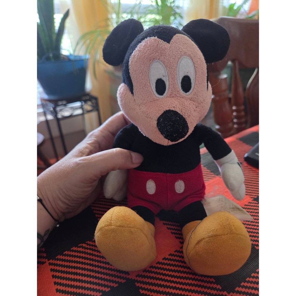 Disney Mickey Mouse Plush Toy Classic Red Shorts Yellow Shoes Stuffed Animal